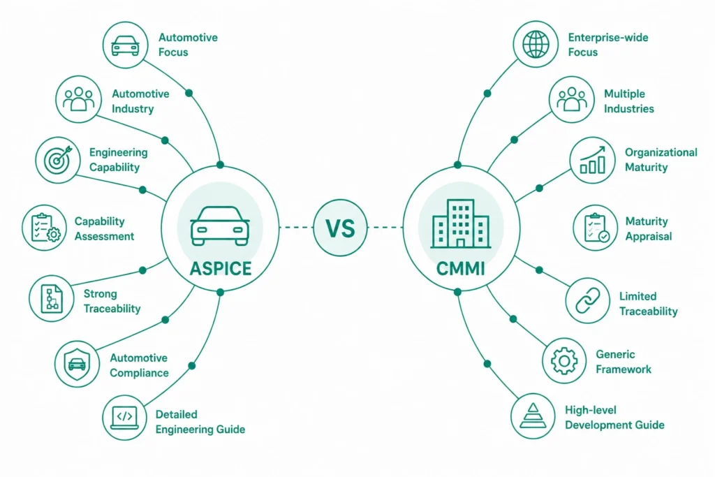 ASPICE vs CMMI: Key Differences