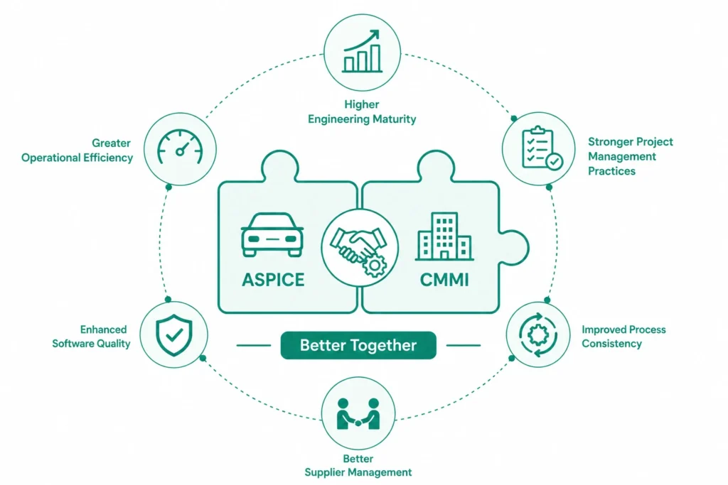 Can Organizations Implement Both ASPICE and CMMI?