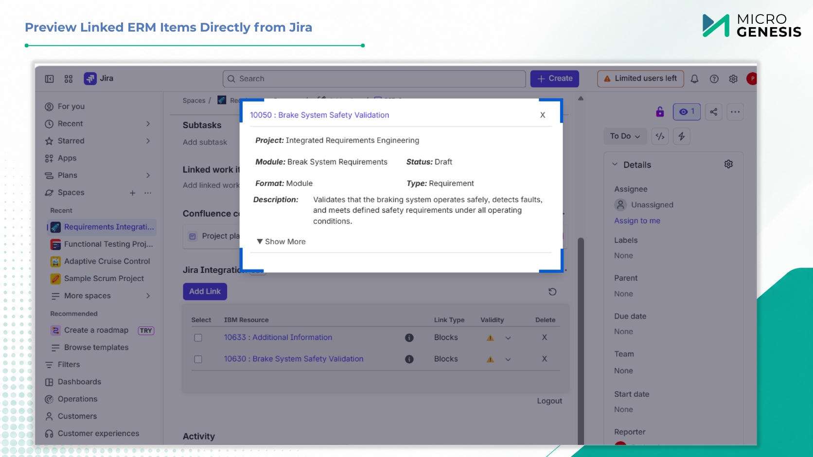 Attribute Mapping Between IBM ERM DN and Jira Project and Types